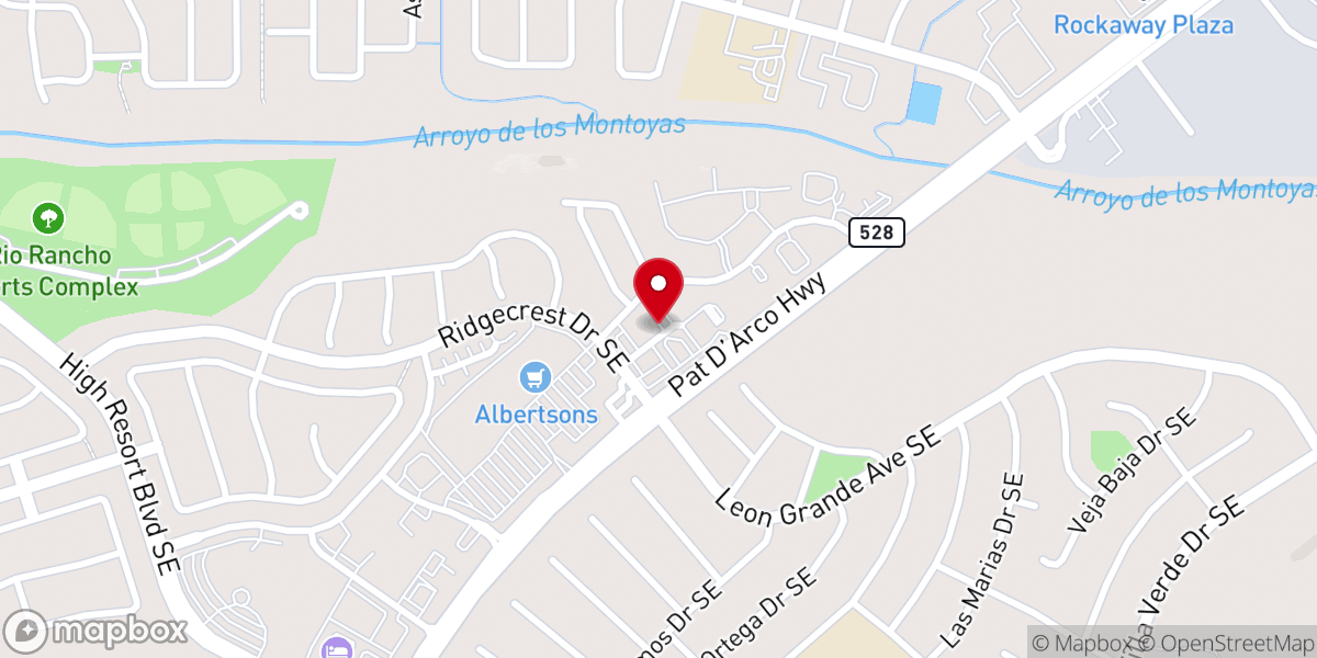 Map showing location of New Covenant Worship Center