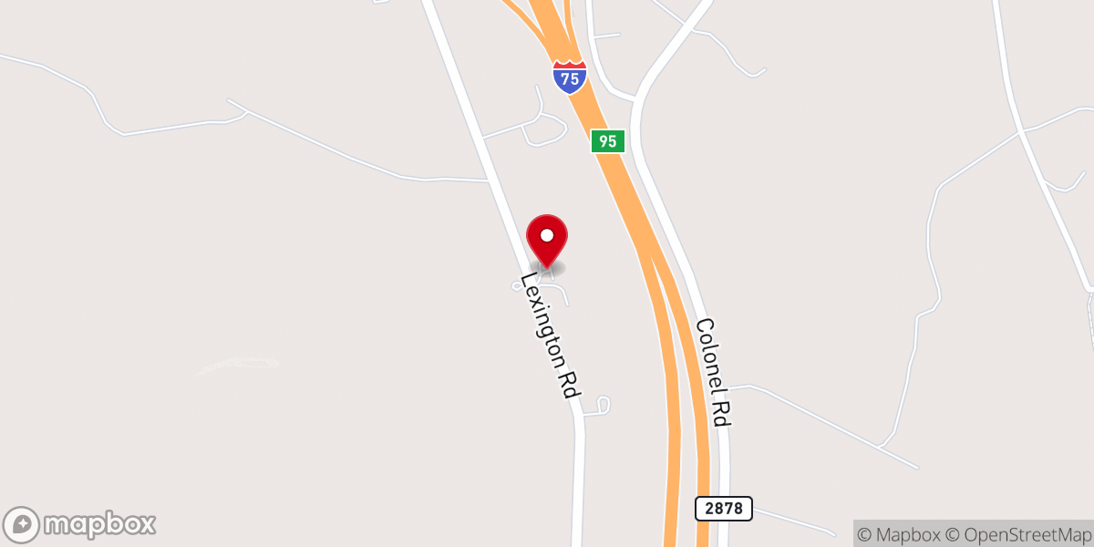 Map showing location of Christian Mt Pleasant Church