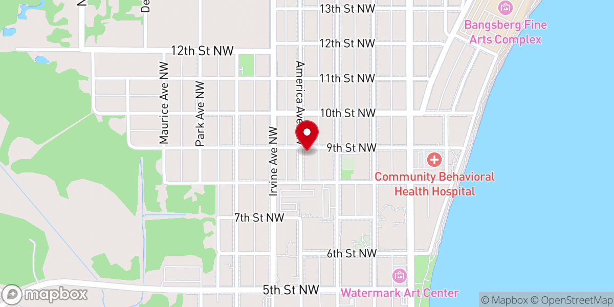 Map showing location of People's Church