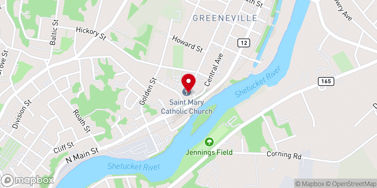 Map showing location of Saint Mary of the Immaculate Conception Catholic Church