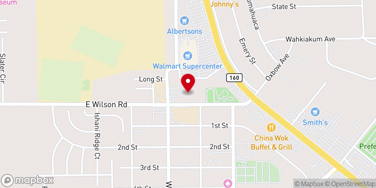 Map showing location of Nye Communities Coalition