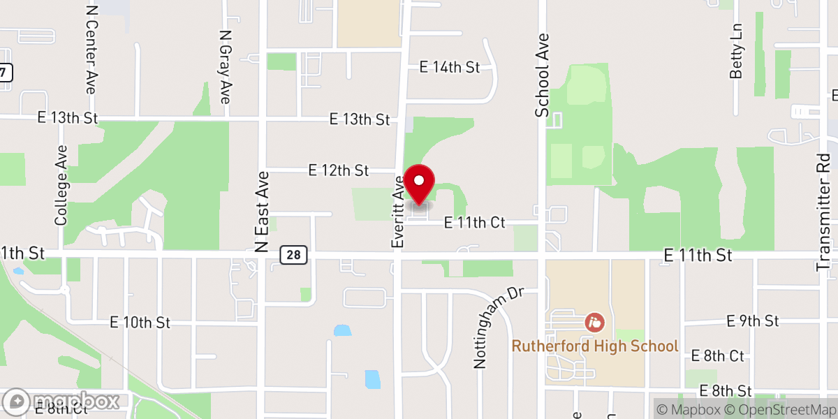 Map showing location of Apostolic Pentecostal Church