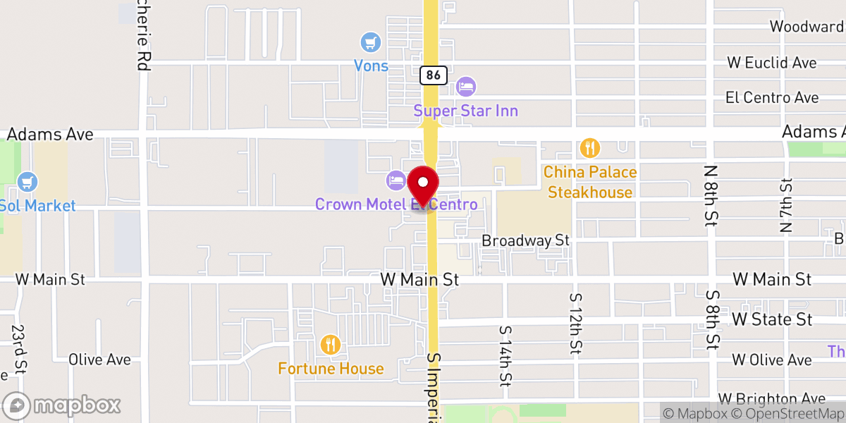 Map showing location of Mexicali Chinese Baptist