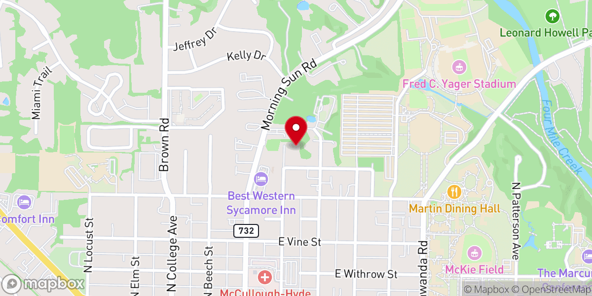 Map showing location of God's House of Praise and Worship