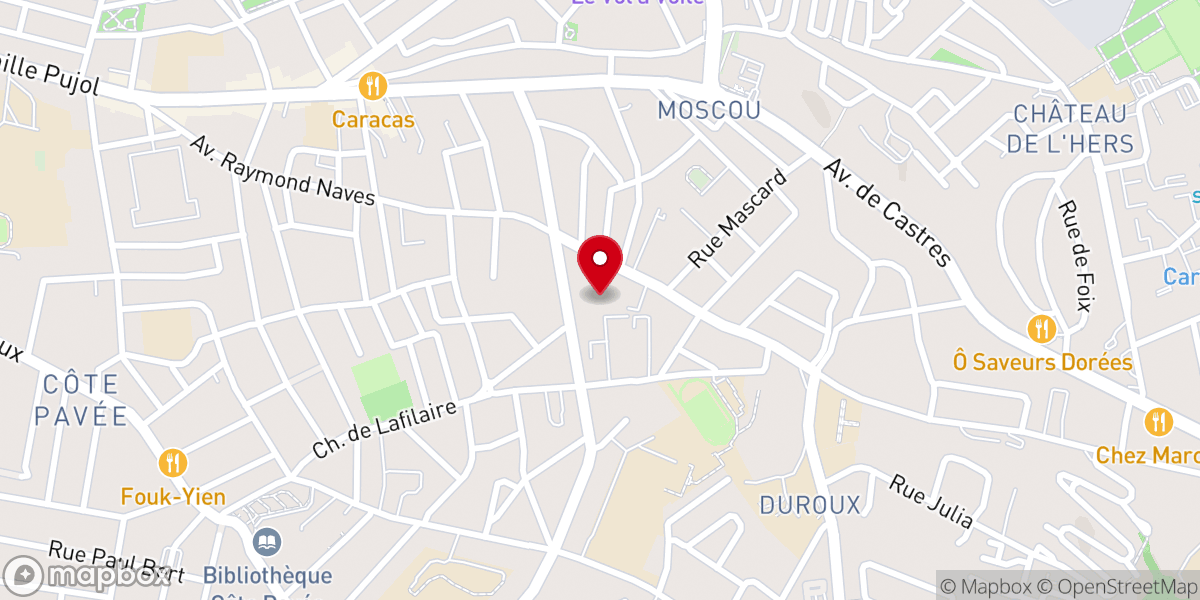 Map showing location of Mission Évangélique Kara