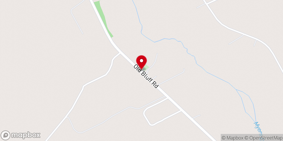 Map showing location of Zion Pilgrim Church