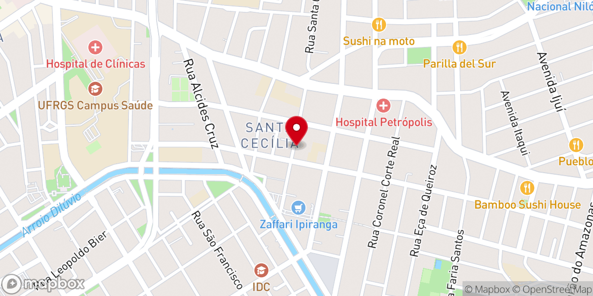 Map showing location of Igreja Paróquia Santa Cecília
