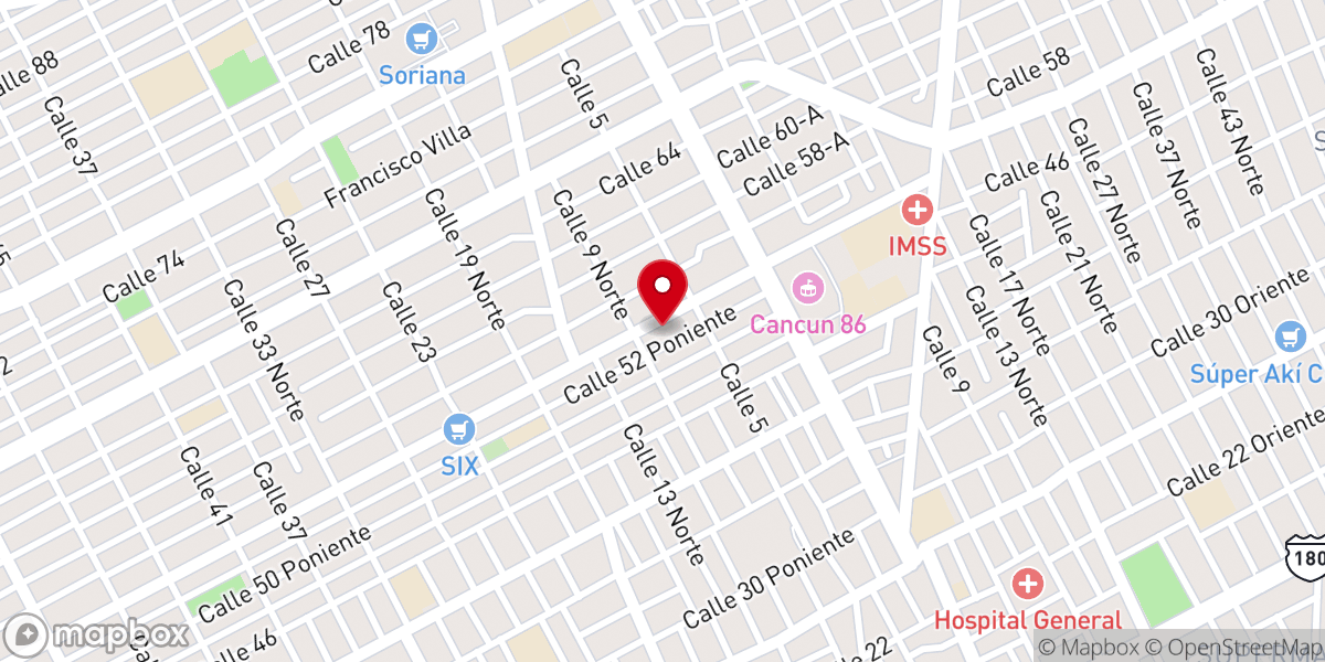 Map showing location of Nuestra Señora Del Carmen
