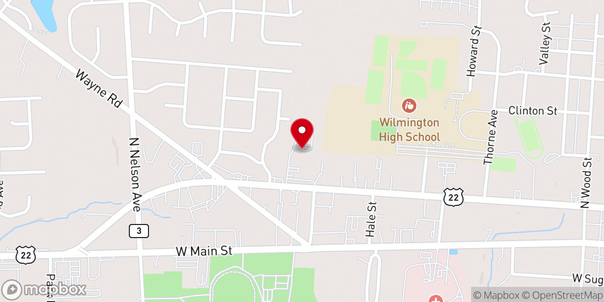 Map showing location of Sonshine Christian School