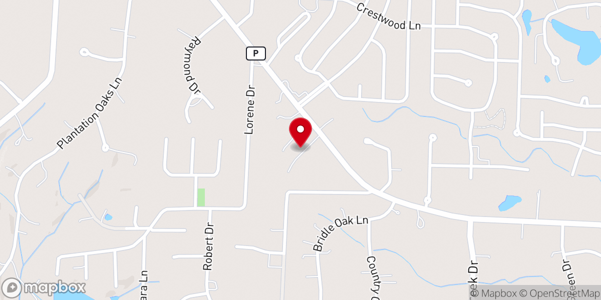 Map showing location of New Hope United Methodist Church