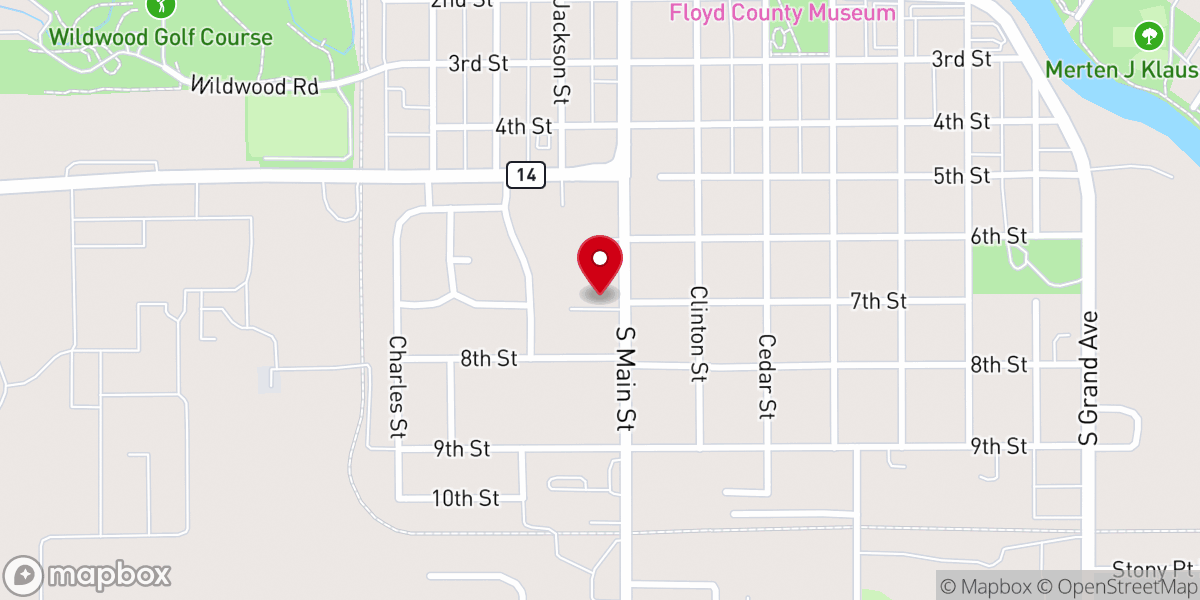 Map showing location of Body Ministry of Christ