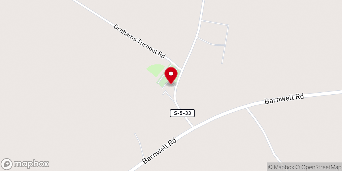 Map showing location of Ghents Branch Baptist Church