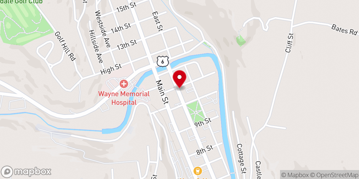 Map showing location of Me Church.