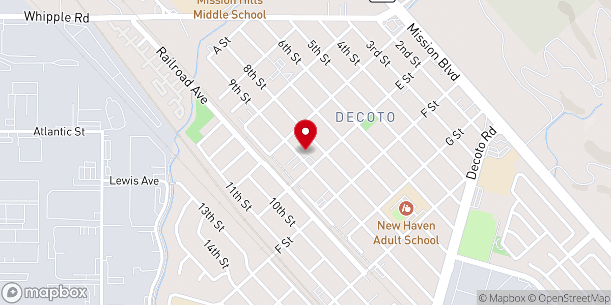 Map showing location of Iglesia Luz Del Valle