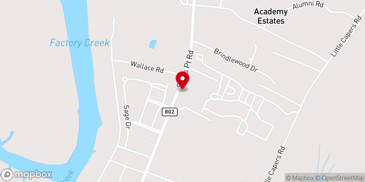 Map showing location of Unitarian Universalist