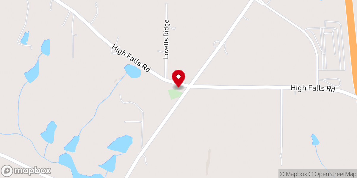 Map showing location of Pleasant Hill United Methodist Church