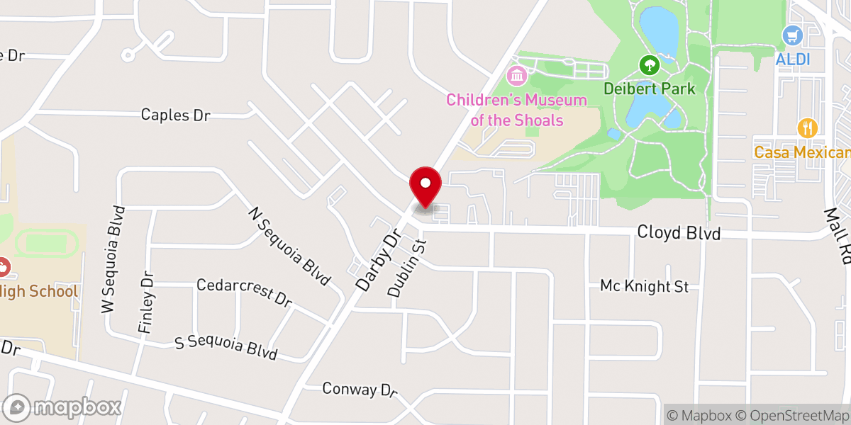 Map showing location of Church of the Good Shepherd