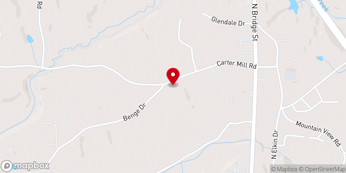 Map showing location of North Elkin Church of Christ