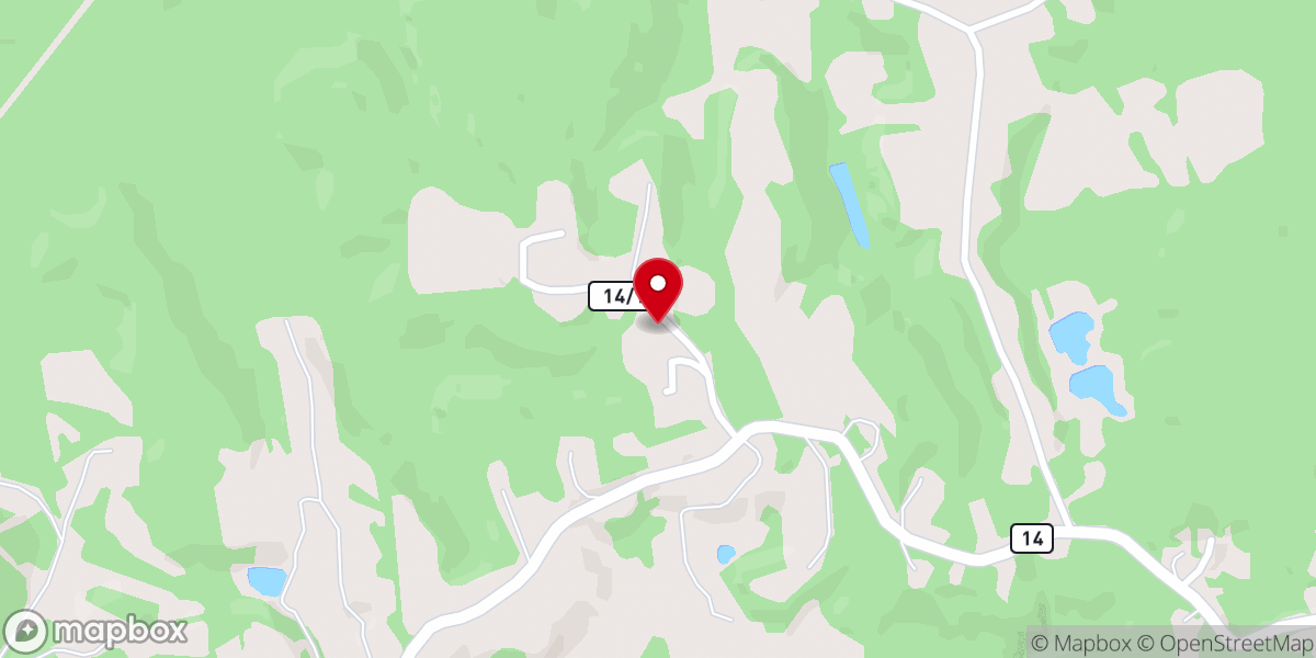 Map showing location of Calvin Church