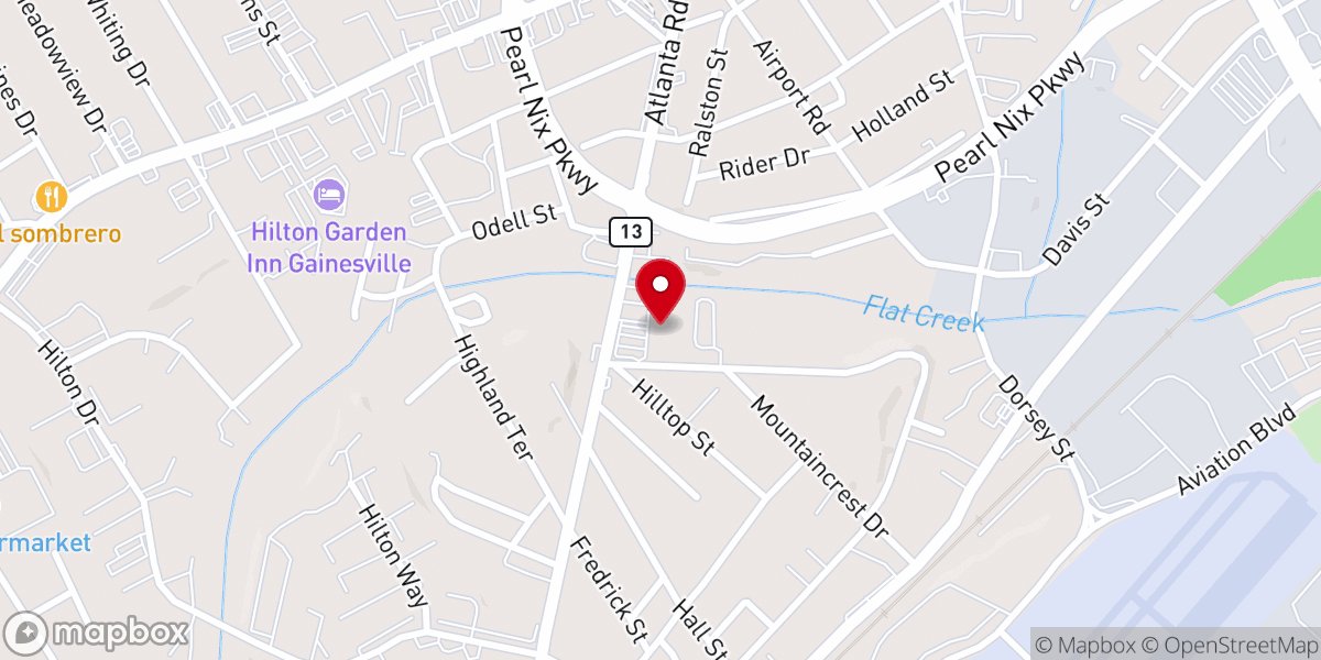 Map showing location of Unidos En Cristo Inc