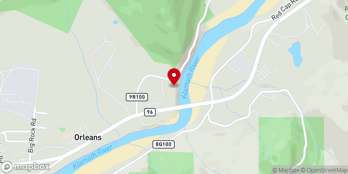 Map showing location of Orleans Seventh-Day Adventist Church