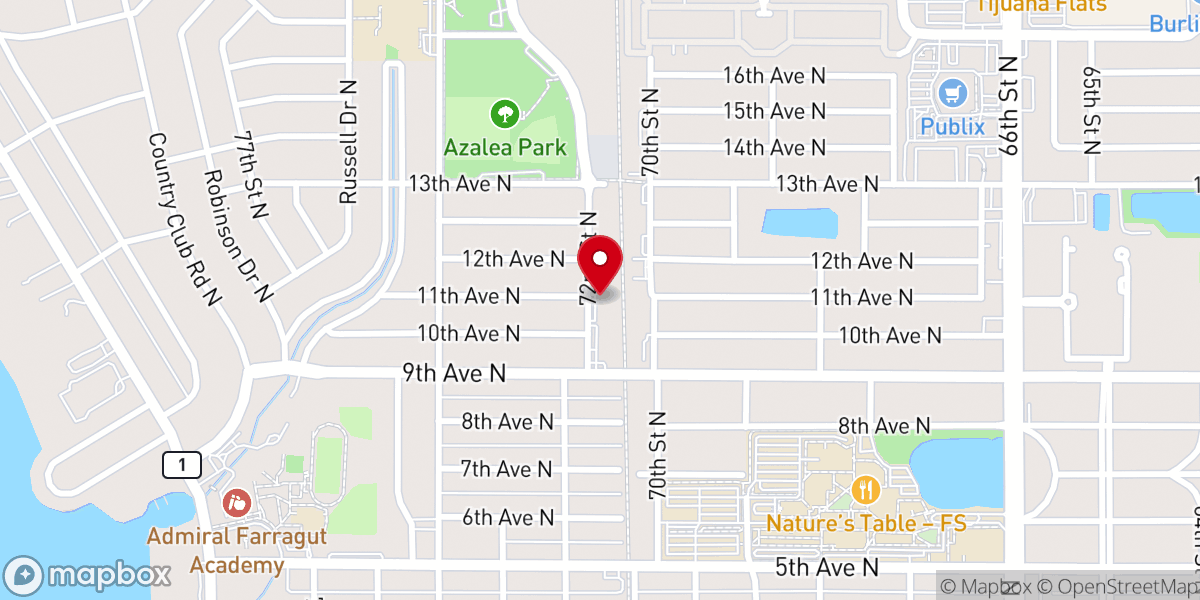 Map showing location of Saint Thomas Aquinas Seminary