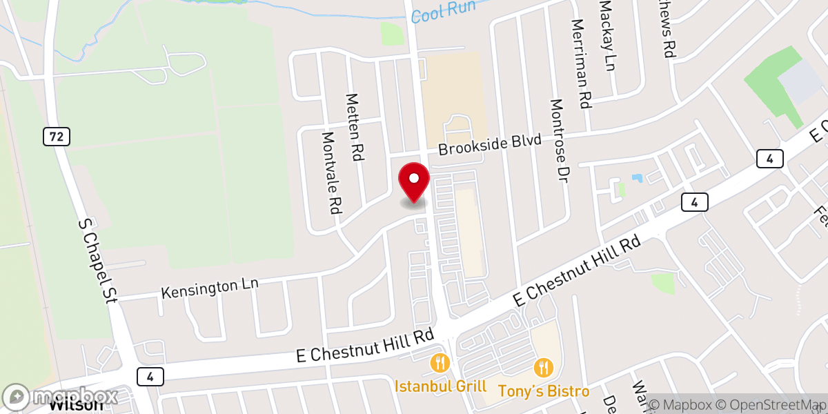 Map showing location of Korean Church of Service Inc