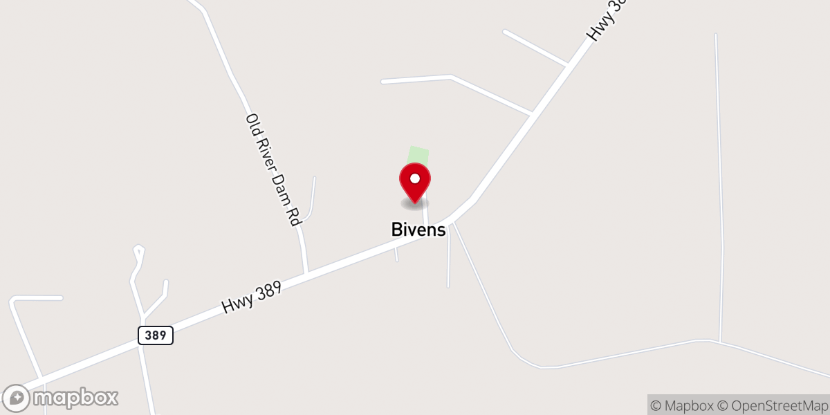Map showing location of Boxwood Church of Christ