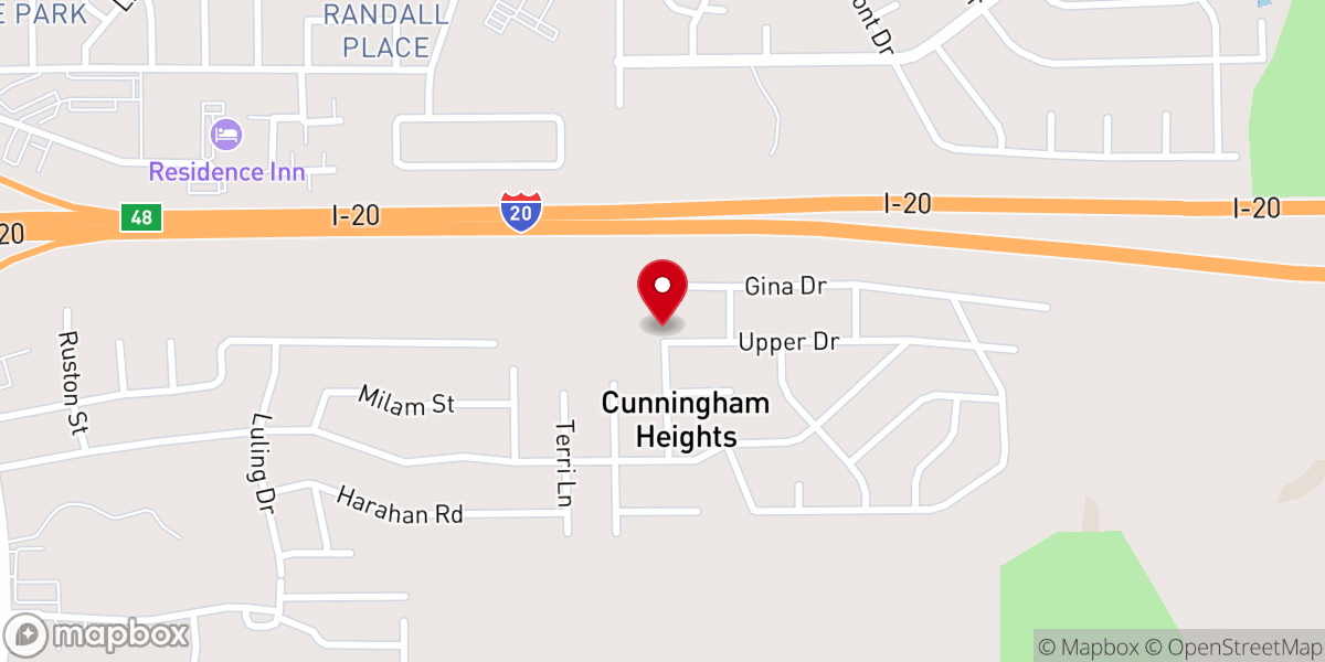 Map showing location of First Freewill Baptist Church
