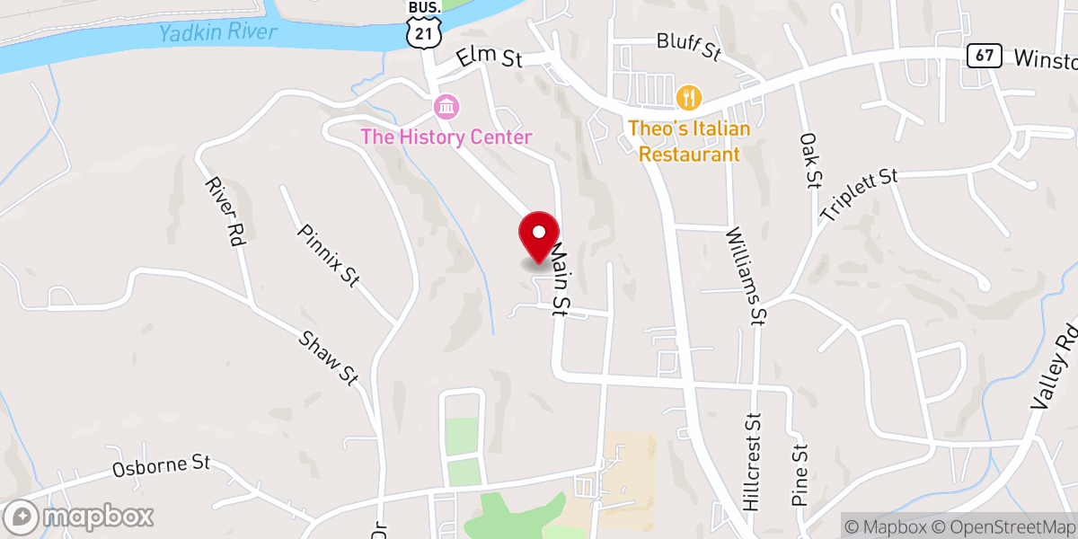 Map showing location of New Beginnings United Methodist