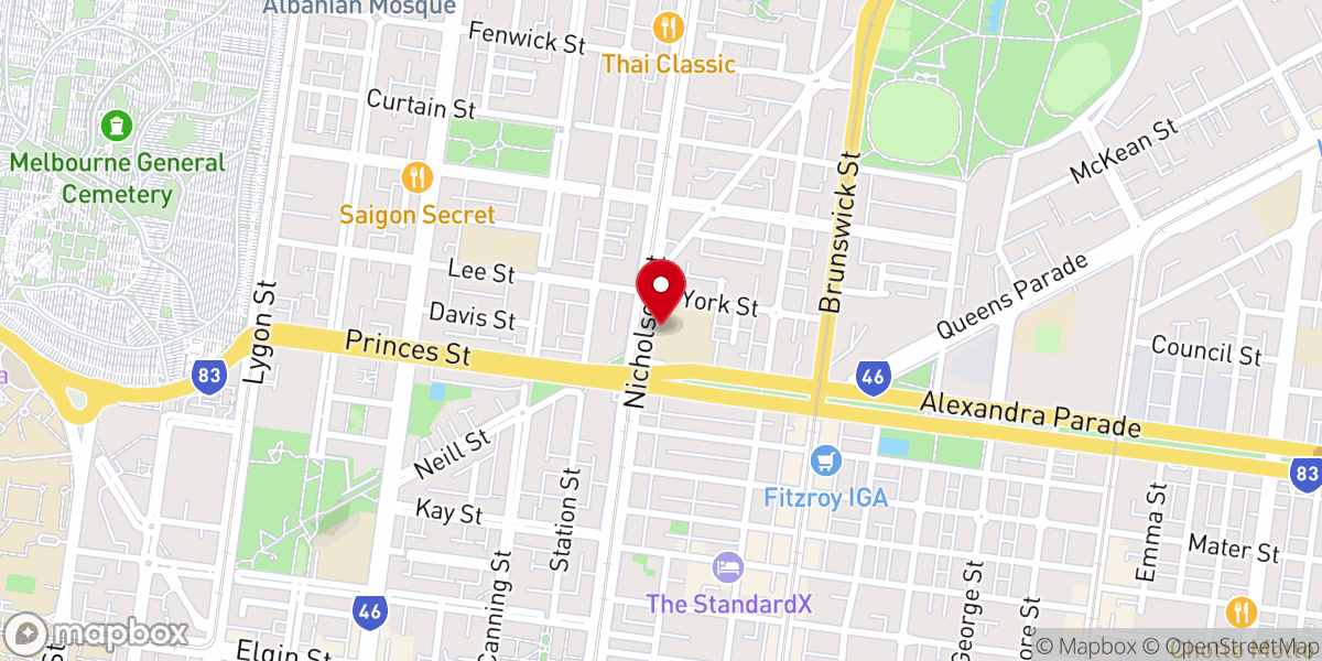 Map showing location of St Brigid's Parish