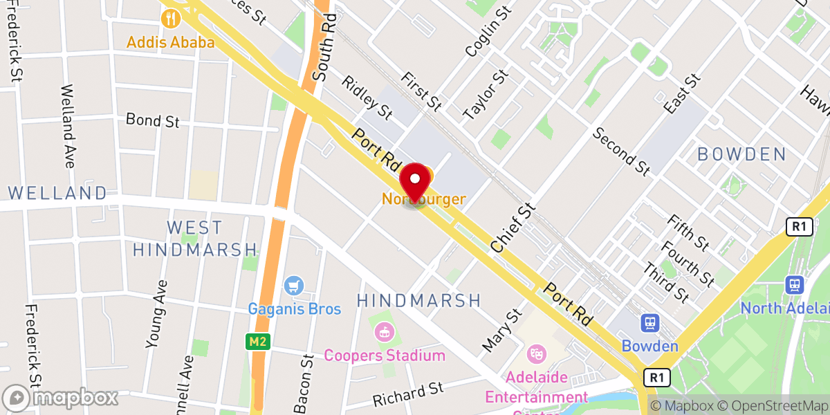 Map showing location of Sacred Heart Catholic Church