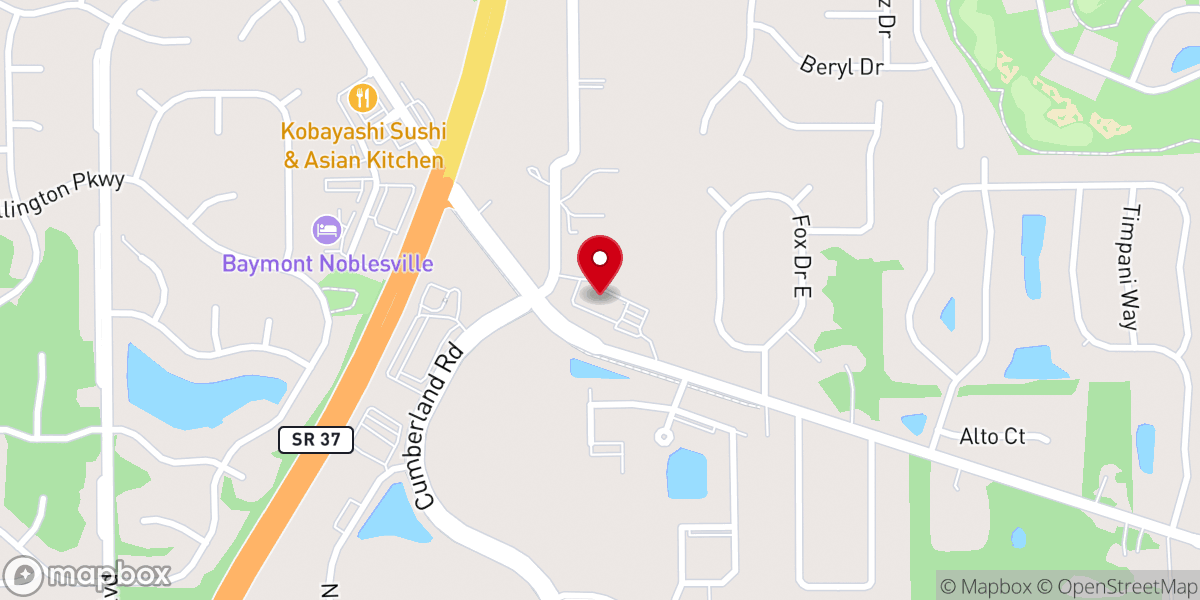 Map showing location of Emmanuel United Methodist Church