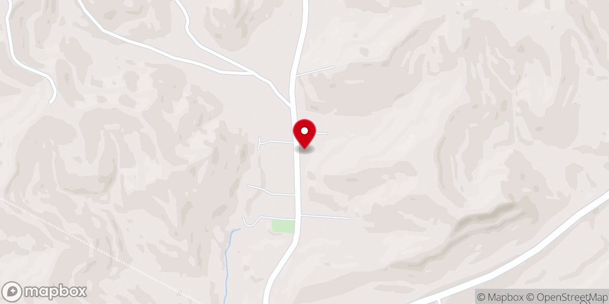 Map showing location of Rose of Sharon Church