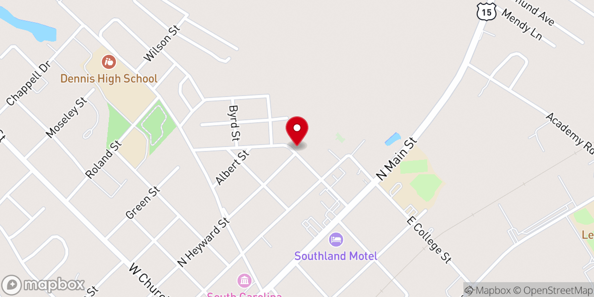 Map showing location of Mt Hermon Baptist Church