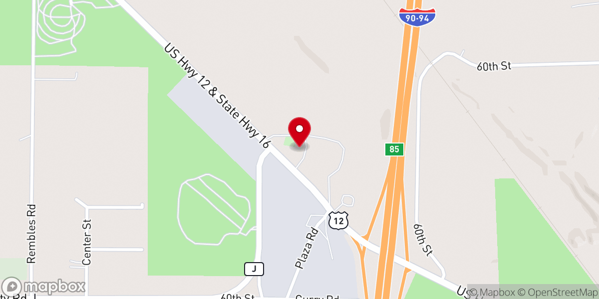 Map showing location of Indian Baptist Church