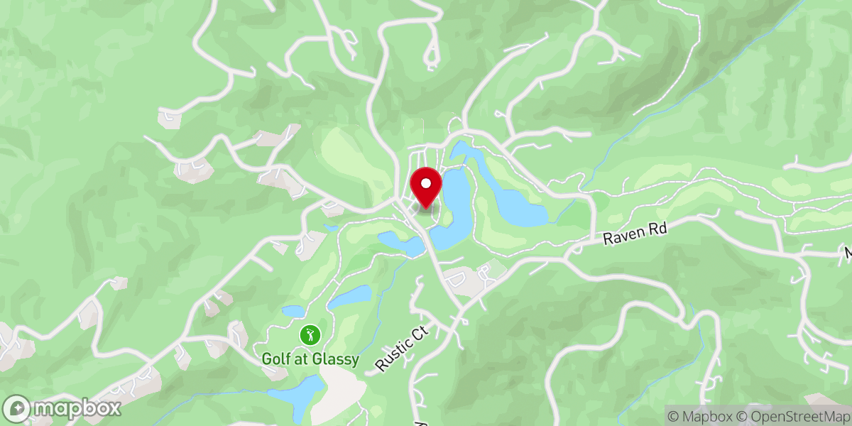 Map showing location of The Cliffs at Glassy Clubhouse