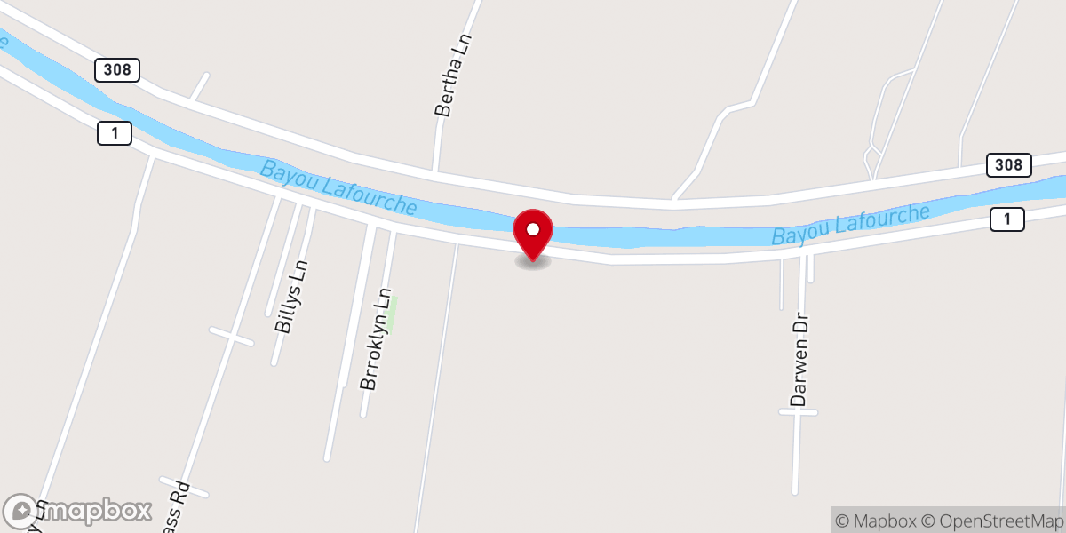 Map showing location of Bell Baptist Church - Food Distribution Center
