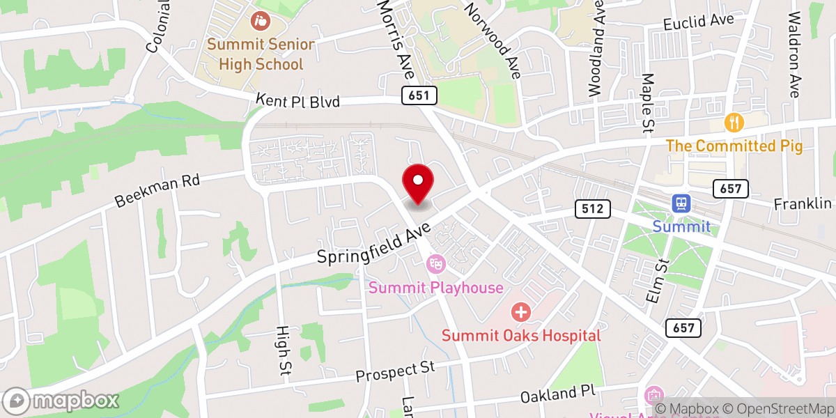 Map showing location of Christ Church Summit