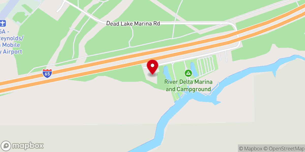 Map showing location of Saint Andrews Chapel