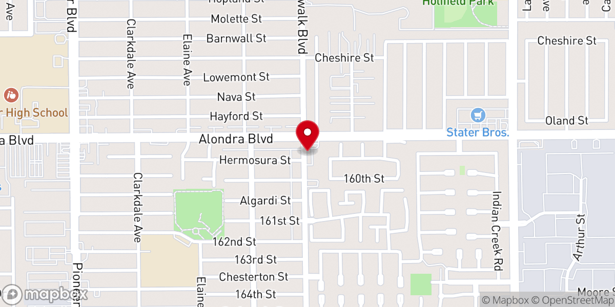 Map showing location of Trinity Mission Church