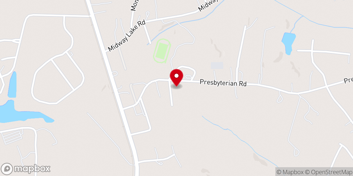 Map showing location of Huntersville Church of God, Now Lake Harvest Church