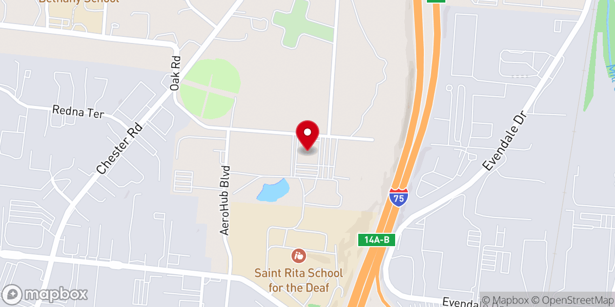 Map showing location of Landmark Church