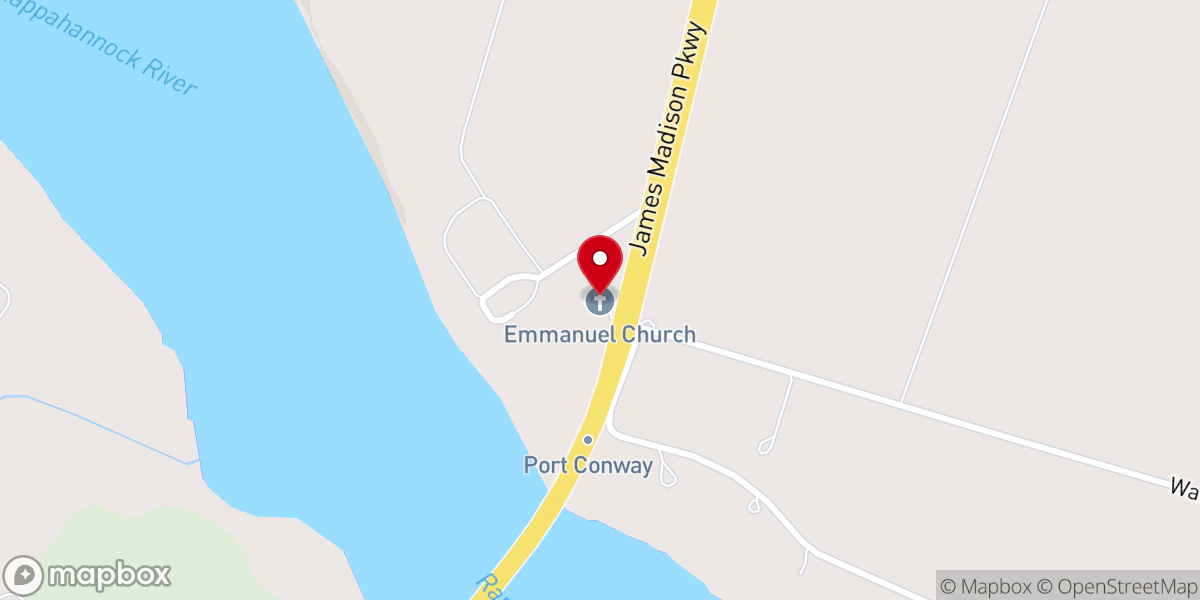 Map showing location of Emmanuel Church