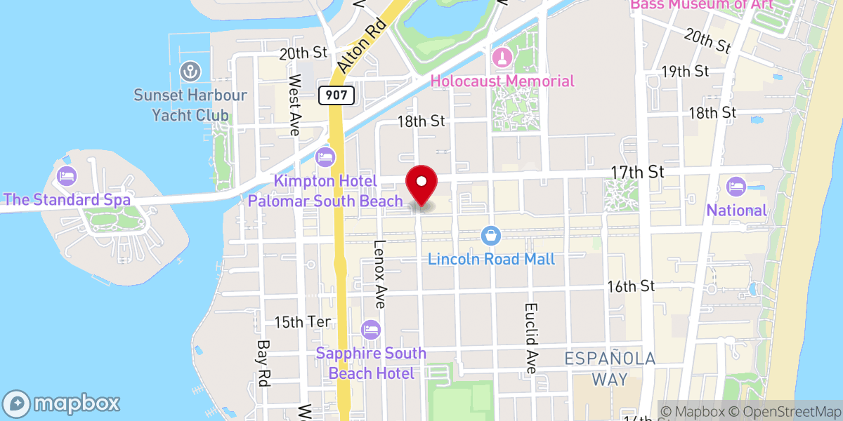 Map showing location of Miami For Jesus