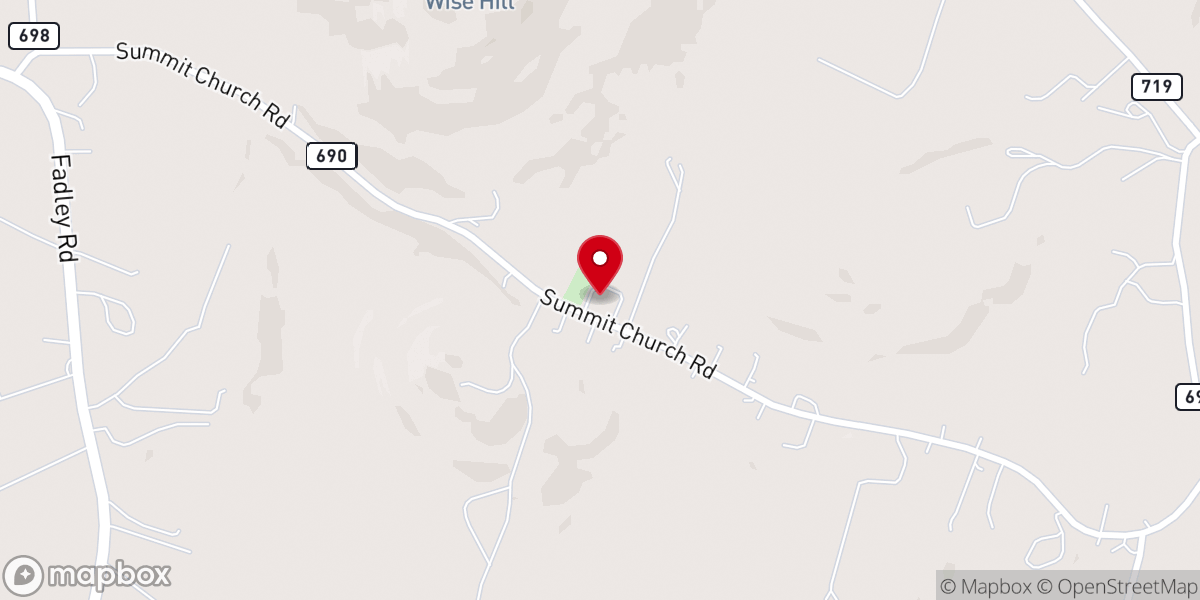 Map showing location of Summit Church of the Brethren