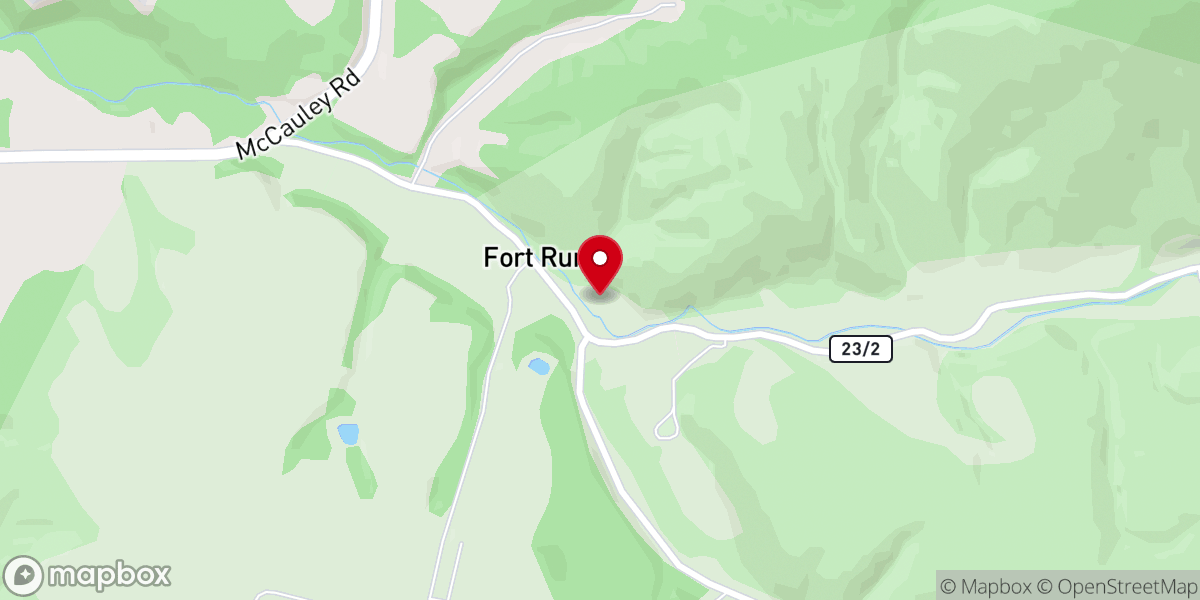 Map showing location of Moorefield Baptist Church