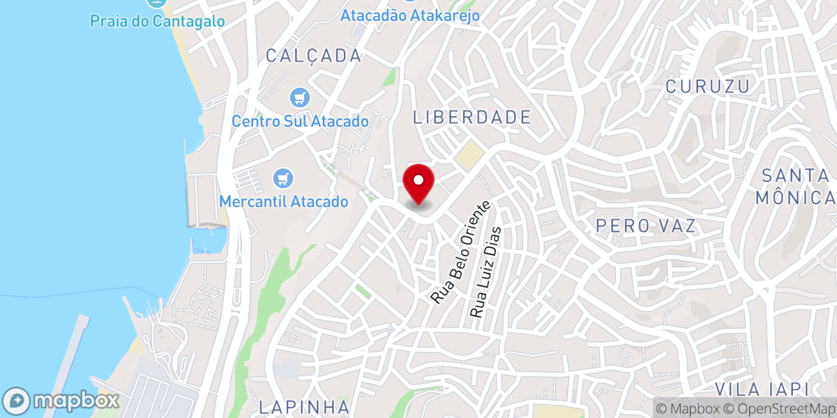 Map showing location of Assembleia de Deus em Salvador - Liberdade (Templo Central)