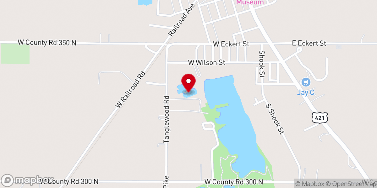Map showing location of Just For Him Ministries