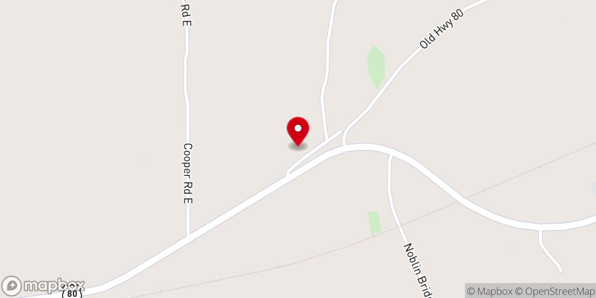 Map showing location of Farris Hill Church